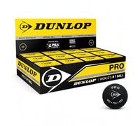 Dunlop Balles de squash Pro Double Yellow Dot Noir/Blanc 12 balles