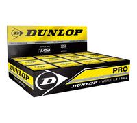 Dunlop – Balles de squash Pro – Jaune/Blanc – Lot de 12
