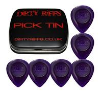 Dunlop Big Stubby Lot de 6 médiators pour guitare Violet 3,00 mm dans une boîte pratique