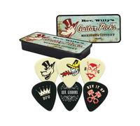Jim Dunlop Médiators RWT01L Reverend Willy's Mexican Lottery – Souples – Boîte métal 6