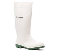 Dunlop Pricemaster Non Sécurité 100% Imperméable Wellington Travail Bottes Blanc