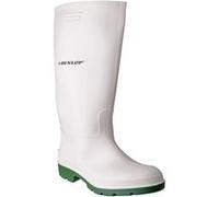 Dunlop Pricemaster Non Sécurité 100% Imperméable Wellington Travail Bottes Blanc