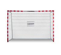 Dunlop Cage de Foot - But de Foot Enfant 300 x 200 x 110 cm - Kit Entrainement Football pour Enfants et Adultes - Cage Foot Exterieur et Interieur - Montage Rapide - Blanc/Rouge