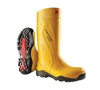 Dunlop C762241.41 Bottes de sécurité "Purofort+" S5 SRC CI en caoutchouc, Jaune, Taille 41