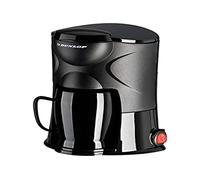 Dunlop - Cafetière portable 1 tasse, 170 W, filtre permanent, branchement sur l’allume-cigare, pour voitures, camions, camping-cars, avec interrupteur marche/arrêt