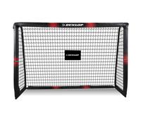Dunlop Cage de Foot - But de Foot Enfant 180 x 120 x 60 cm - Kit Entrainement Football pour Enfants et Adultes - Cage Foot Exterieur et Interieur - Montage Rapide - Noir/Rouge
