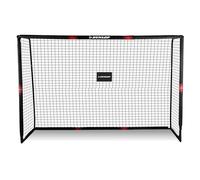 Dunlop Cage de Foot - But de Foot Enfant 300 x 200 x 120 cm - Kit Entrainement Football pour Enfants et Adultes - Cage Foot Exterieur et Interieur - Montage Rapide - Noir/Jaune