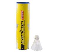 Carlton Sports - Volants de badminton T800 - Vitesse moyenne - Blanc - Tube de 6