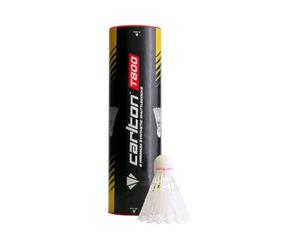 DUNLOP Carlton Volants de Badminton Tournament T800, Tube de 6 | Trajectoire constante | Construction durable | Pour juniors & joueurs de club | Tube de 6