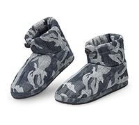Dunlop Chausson Hommes, Pantoufle Montante Hiver Taille 41-46, Bottes Intérieur Extérieur Semelle Antidérapante Confort Motif Camouflage, Idée Cadeau Homme (42 EU, Bleu Camo, numeric_42)