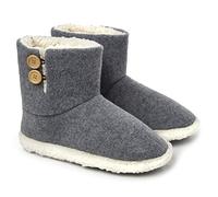 DUNLOP Chaussons Homme Hiver, Pantoufles Homme Confortable, Chausson Botte Montant Mémoire de Forme, Cadeau Original