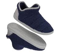 Dunlop Chaussons Montants Homme, Pantoufles Montantes Hiver avec Semelles Antidérapantes, Idée De Cadeau Mode Pour Hommes (42, navy/gris, numeric_42)