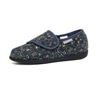 Dunlop Chaussons pour femme Bluebell, avec fermeture velcro, lavable en machine - Charbon - Taille 38 EU