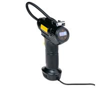 Dunlop Compresseur d'Air Numérique 12V - Pompe à vélo électrique avec prise allume-cigare - Compresseur pour pneus de voiture et de vélo - Pompe à pneu avec écran LCD, 3 accessoires et éclairage LED -