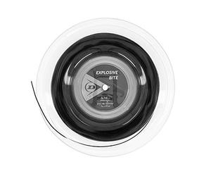 Dunlop Corde de Tennis Dunlop Explosive Bite, Moulinet 16 g, 1,32 mm, 200 m, Black