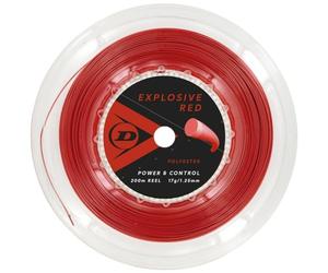 Dunlop Corde de Tennis Dunlop Explosive Rouge, Moulinet 16 g, 1,30 mm, 200 m