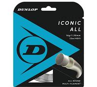 Dunlop Corde de Tennis Dunlop Iconic All, Ensemble 17 g, 1,25 mm, 12 m, Couleur Naturelle