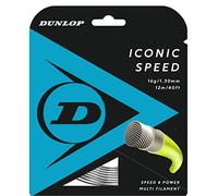 Dunlop Corde de Tennis Iconic Speed, Ensemble 16 g, 1,30 mm, 12 m, Couleur Naturelle