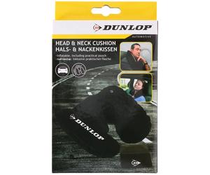 Dunlop Coussin Tête & Nuque pour Voiture en PVC - Noir