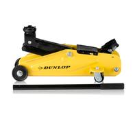 Dunlop - Cric hydraulique voiture - 2 tonnes - 135-305 mm - Compact à roulettes