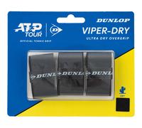 Dunlop D Tac Viper Dry Surgrip lot de 3. Noir ONE-SIZE