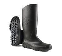 DUNLOP Dane PVC KNIELAARS Caoutchouc Noir et Vert Bottes - 42 - K600011