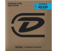 Dunlop DBFS45125S - Jeu de cordes basse 5 cordes - Filets plats short scale 45-125
