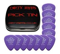 Dunlop Delrin Lot de 12 médiators pour guitare 1,50 mm Rose lavande