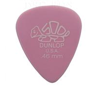 Dunlop Delrin Lot de 24 médiators pour guitare Rose clair 0,46 mm