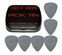Dunlop Delrin Prime Grip Lot de 6 médiators Gris 0,71 mm