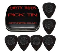 Dunlop Delrin Prime Grip Lot de 6 médiators pour guitare Noir 0,96 mm