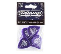 Dunlop Médiators Delrin 500 Standard 2,00 mm Lot de 12