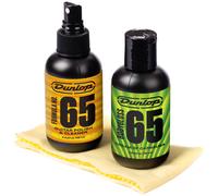 JIM DUNLOP - 6501 System 65 Guitar Polish Kit, pour le nettoyage du corps de la guitare électrique et acoustique, comprend 2 produits Formula65 et 2 chiffons en microfibre