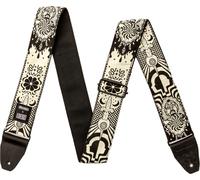 Jim Dunlop Sangle pour guitare, ILOVEDUST Night Spells Strap, blanc et noir ILD15