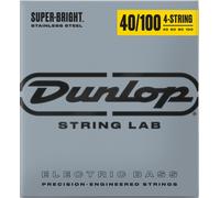 Jim Dunlop Cordes de basse DBSBS40100 Acier inoxydable super brillant Light 40-100 4 cordes
