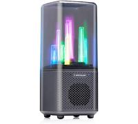 Dunlop Haut-parleur Bluetooth avec lumière 9 LED 1200 mAh 218 x 95 x 93 mm Noir