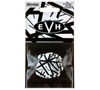DUNLOP EVH Blanc Avec Bandes Noires VH I Max-Grip, Pack De Joueur, 6 Pièces