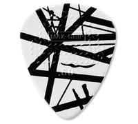 DUNLOP Evh Wolfgang Blanc Avec Noir Rayures Vh I Poignée de Max Picks , Recharge