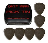 Dunlop Flow Jumbo Lot de 6 médiators pour guitare dans une boîte métallique pratique 3 mm