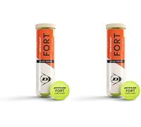 DUNLOP Fort Clay Court Balle de Tennis - Le Professionnel sur Terre Battue (4 Balles) (Lot de 2)