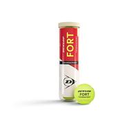 DUNLOP Fort Tournament Balle de Tennis - pour Sable, Terrain Dur et Gazon (4 Balles)