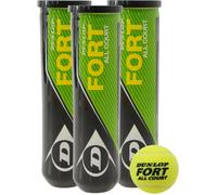 Dunlop Fort Triple Pack Of Tennis Balls (3X 4 Ball) Jaune Taille unique Unisex