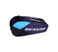 DUNLOP FX Club 6 Racket Bag - Sac de Tennis pour Jusqu’à 6 Raquettes, Violet/Noir/Cyan