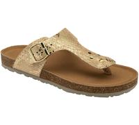 Dunlop Gold Leather Toe-Post Sandals