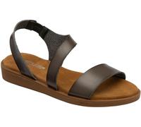 Dunlop Grey Twin Strap Buckle Sandals