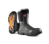 DUNLOP Gummistiefel Snugboot Heavy Duty Calf Herren Damen wasserdicht leicht und langlebig mit Komposit-Sicherheitskappe grau 37-48 EU