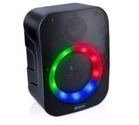 Dunlop Haut-parleur Bluetooth - 1200 mAh - jumelable - avec lumière - Noir