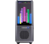 Dunlop Haut-parleur Bluetooth avec lumière - 9 LEDs - 1200 mAh - 218 x 95 x 93 mm - Noir