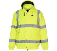Dunlop Hi Vis Bomber Jacket Mens Jaune XL Male