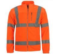 Dunlop Hi Vis Fleece Jacket Mens Orange XL Male